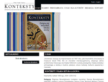 Tablet Screenshot of konteksty.pl